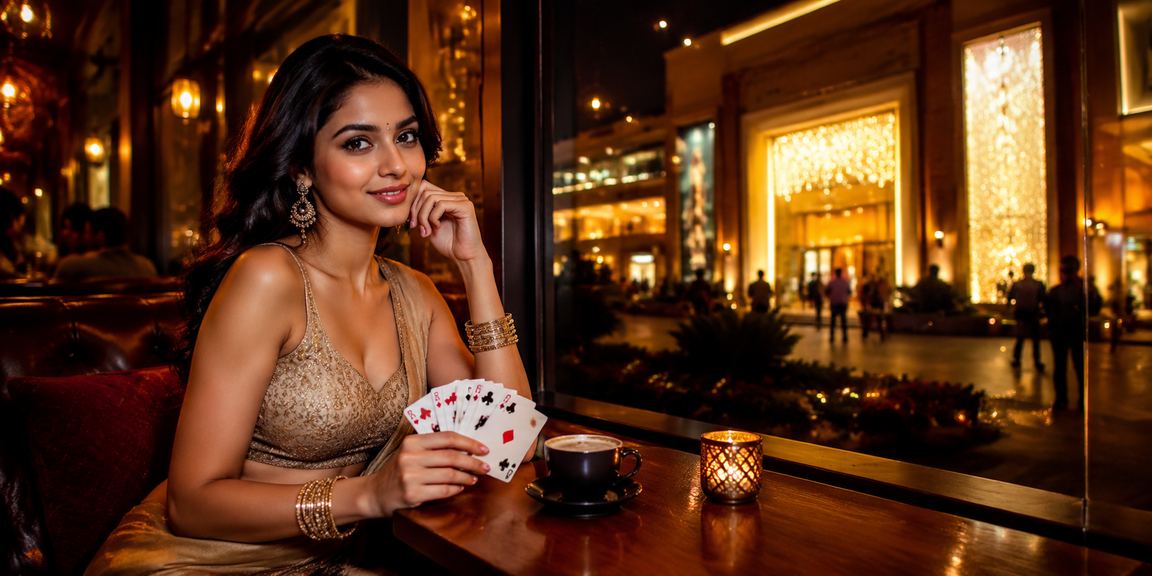 Young woman playing Aviator style game using mobile in Delhi